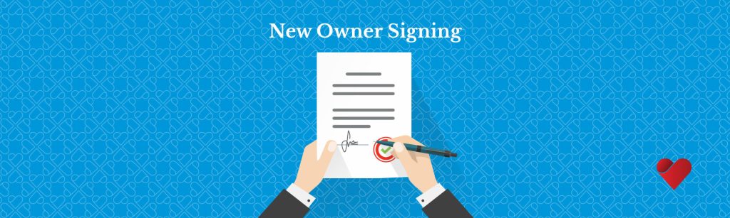 HomeWell new owner signing