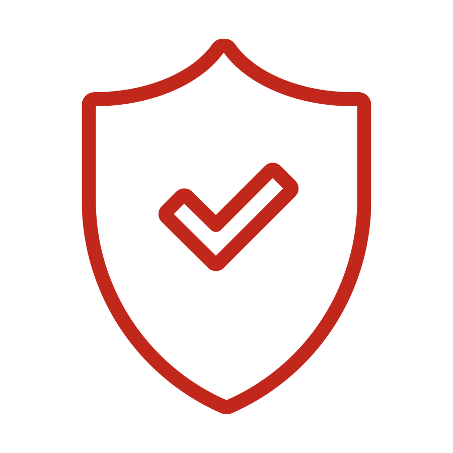 Shield with a check icon
