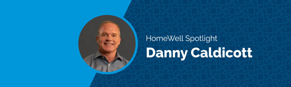 Danny Caldicott, owner of HomeWell Care Services in Natick, Massachusetts